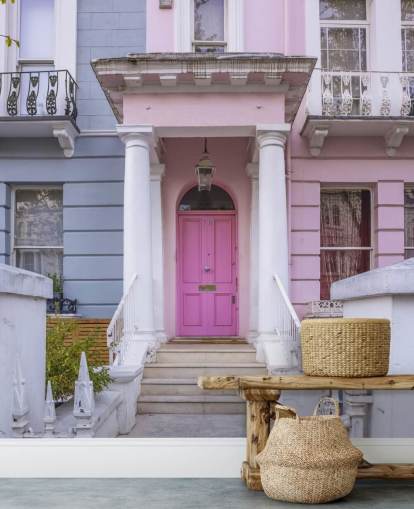 Notting Hill Colourful House Wall Mural