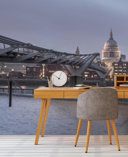 Carta da parati con Millennium Bridge