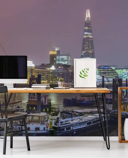 Panoramisch behang van de skyline van Londen