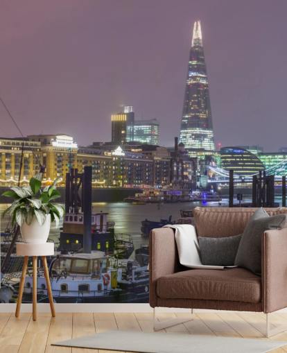 Londoner Skyline Winter Panorama-Tapete Londoner Skyline Winter Panorama-Tapete