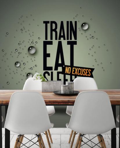 tilpasselig motiverende fitness-tapetmaleri kaldet Motivating Gym til fitnesscentre, sportsklubber og hjemmefitnesscentre tilpasselig motiverende fitness-tapetmaleri kaldet Motivating Gym til fitnesscentre, sportsklubber og hjemmefitnesscentre