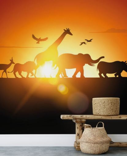 Fondo de pantalla de dibujos animados animales africanos Fondo de pantalla de dibujos animados animales africanos