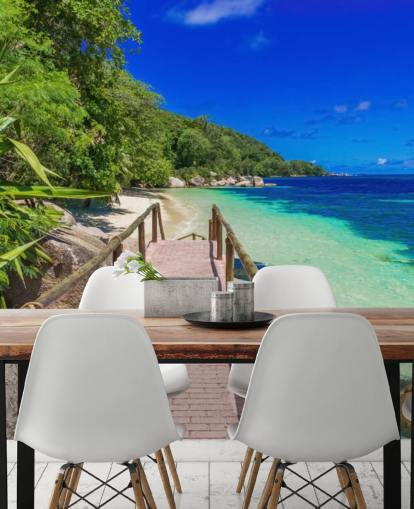 Pad bij Paradise Coast Behangmuurschildering