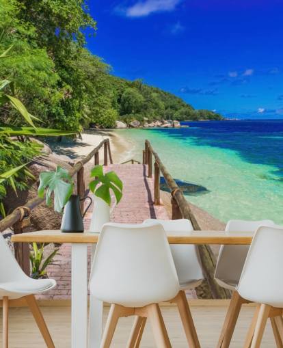 Papel pintado Sendero en la costa del paraíso