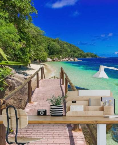 Path at Paradise Coast Wallpaper Mural