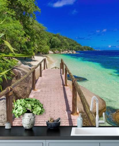 Path at Paradise Coast Wallpaper Mural Path at Paradise Coast Wallpaper Mural