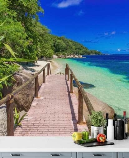 Path at Paradise Coast Wallpaper Mural Path at Paradise Coast Wallpaper Mural