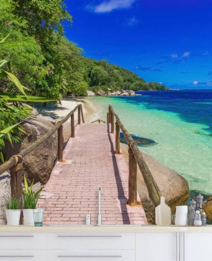 Path at Paradise Coast Wallpaper Mural