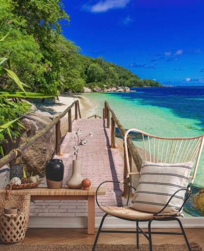 Path at Paradise Coast Wallpaper Mural