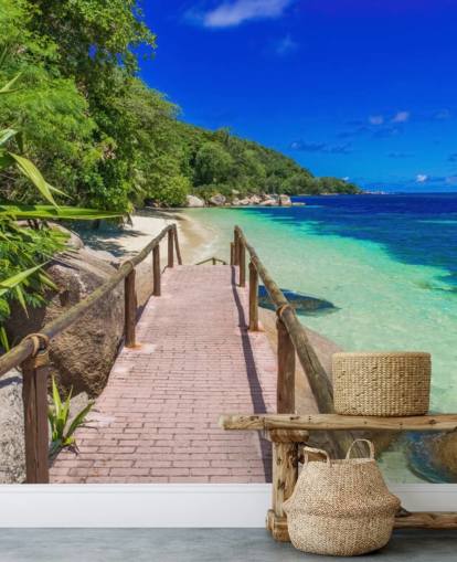 Pad bij Paradise Coast Behangmuurschildering