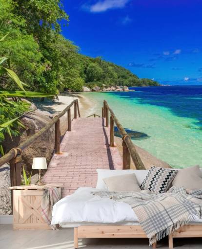 Papel pintado Sendero en la costa del paraíso