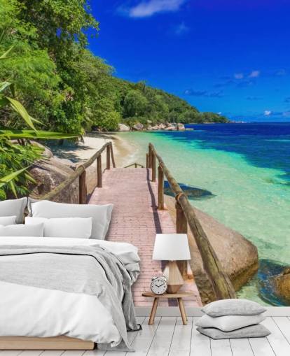 Papel pintado Sendero en la costa del paraíso