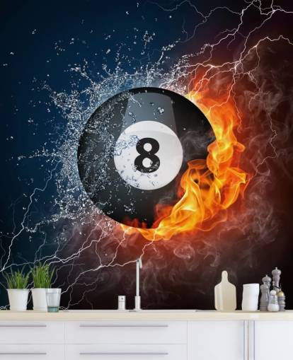 Eis und Feuer Poolball Tapete Eis und Feuer Poolball Tapete