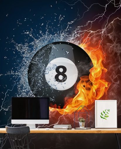 fond d'écran de boule de glace et de feu fond d'écran de boule de glace et de feu