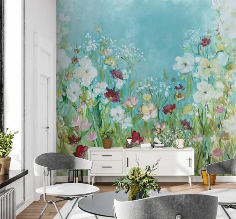 Living Room Floral Wallpaper Accent Wall 17 Beautiful Accent Wall
