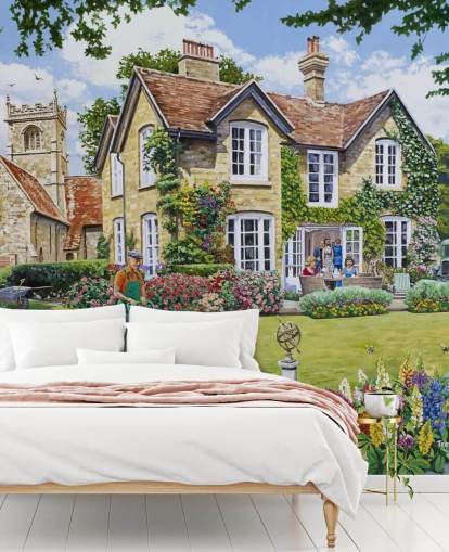 Landgarten im Pfarrhaus Tapete