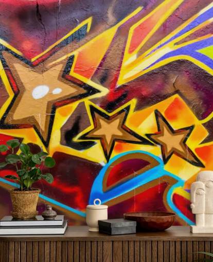 Graffiti-Sterne Fototapete
