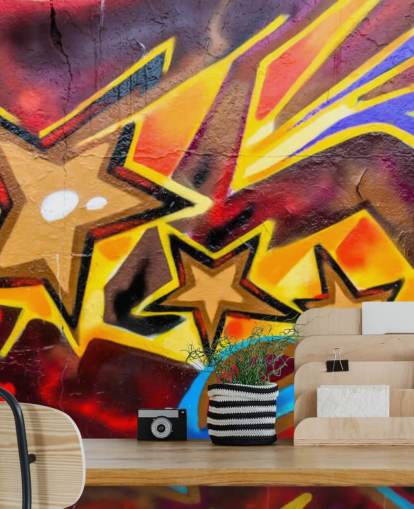 Papel de parede Graffiti Stars