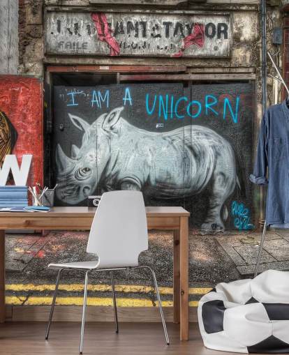 spraymalt tilpassbart graffiti tapetmaleri kalt Be What You Want to Be av Nick Jackson for soverom eller kontor spraymalt tilpassbart graffiti tapetmaleri kalt Be What You Want to Be av Nick Jackson for soverom eller kontor