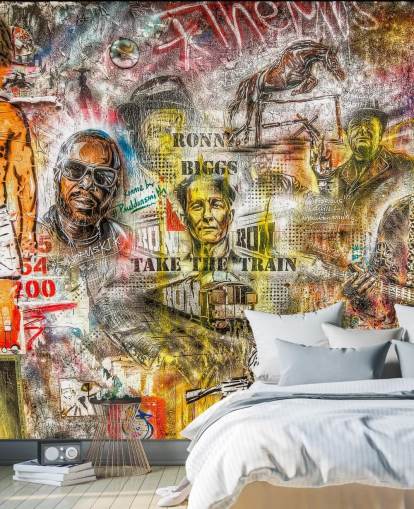 Graffiti-Montage-Tapete