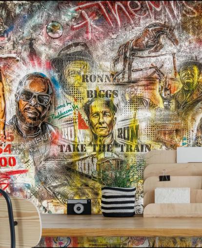 Graffiti Montage Baggrund