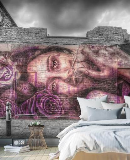 Papel pintado Graffiti Girl Papel pintado Graffiti Girl