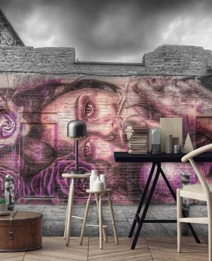 Papel pintado Graffiti Girl Papel pintado Graffiti Girl