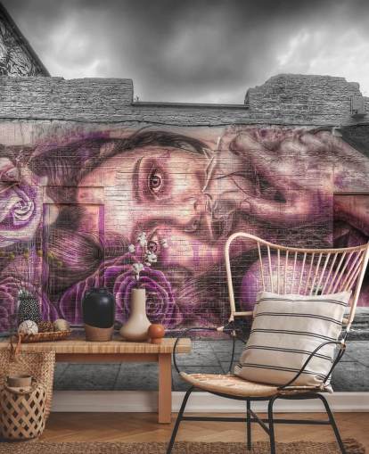 Graffiti Girl Wallpaper