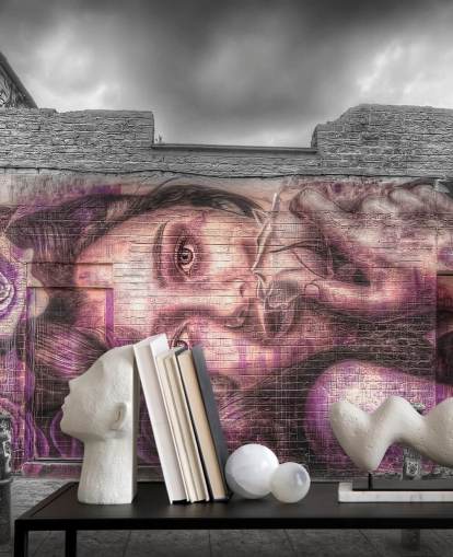 Carta da parati con graffiti