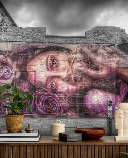 Carta da parati con graffiti