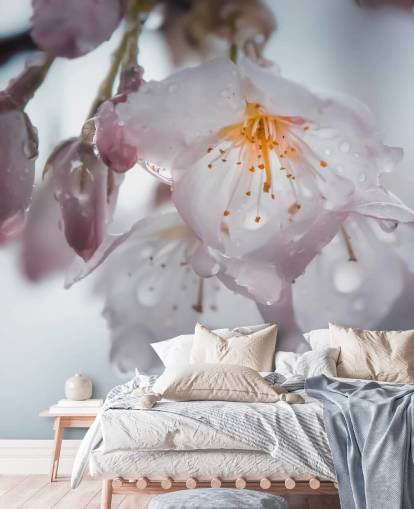Regndråber på Blossom vægmaleri Regndråber på Blossom vægmaleri