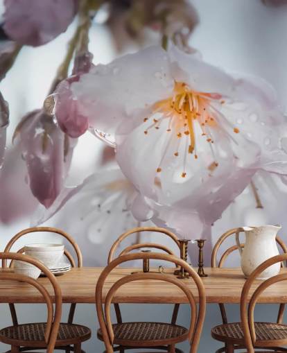 Regndråber på Blossom vægmaleri