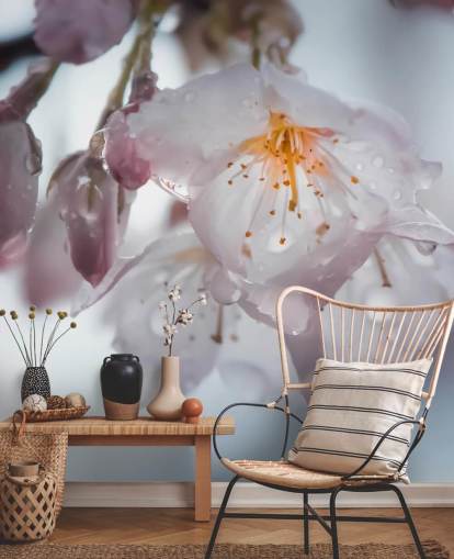 Regndråber på Blossom vægmaleri