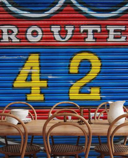 Route 42 Graffiti-Tapete
