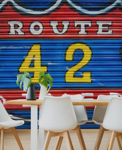 Route 42 Graffiti Bakgrunn