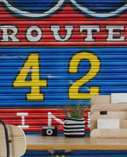 Papier peint Route 42 Graffiti