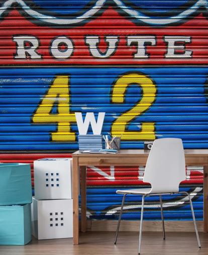 Route 42 Graffiti Bakgrund