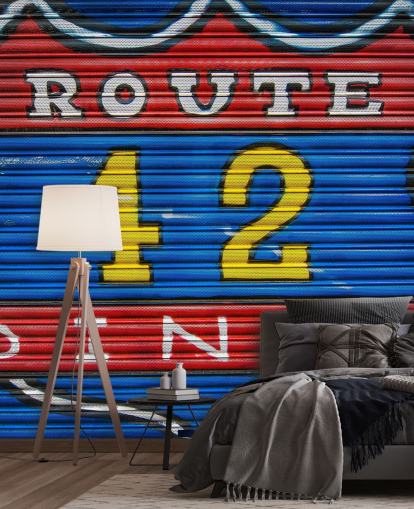 Papier peint Route 42 Graffiti