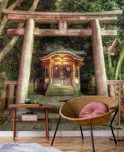 Shrine at Maruyama Park, Kyoto Oriental Wallpaper Shrine at Maruyama Park, Kyoto Oriental Wallpaper