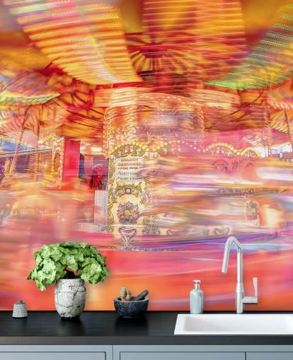 papier peint carrousel rouge flou papier peint carrousel rouge flou