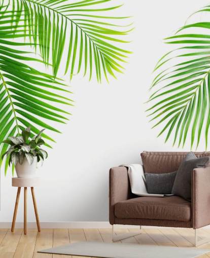 light green palm leaves wallpaper light green palm leaves wallpaper