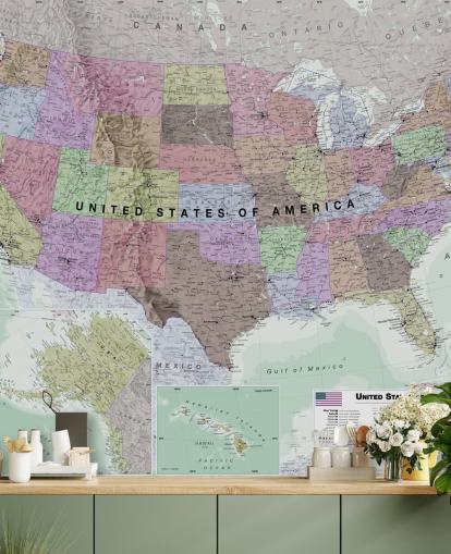 USA Map Wallpaper