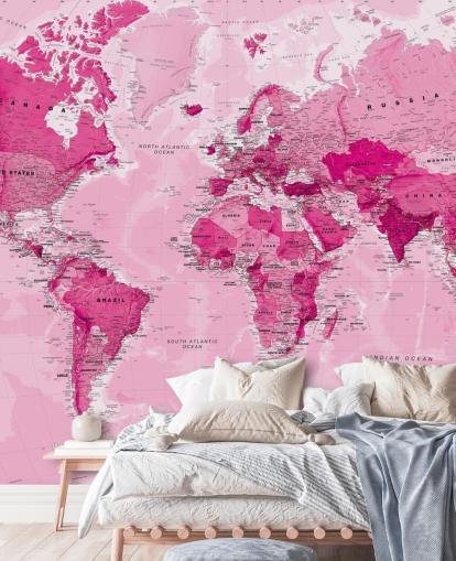 Bright Pink Wallpaper Mural Bright Pink Wallpaper Mural