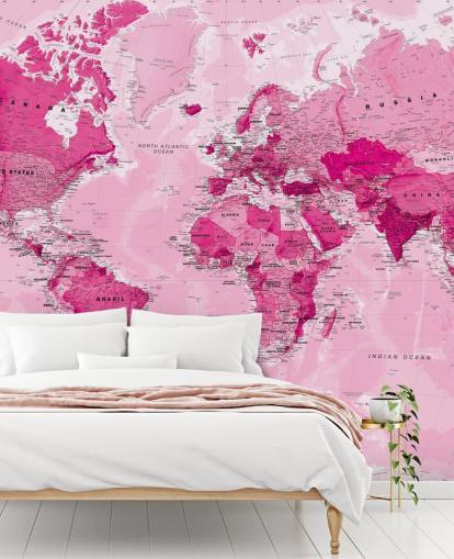 Bright Pink Wallpaper Mural