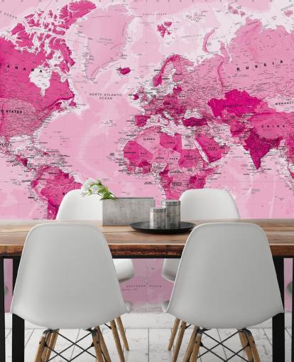 Bright Pink Wallpaper Mural