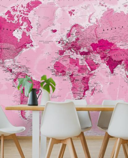 Bright Pink Wallpaper Mural
