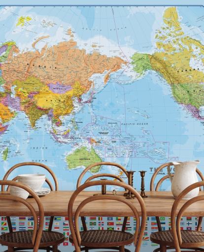 Mapa mundial e bandeiras Mapa mundial e bandeiras