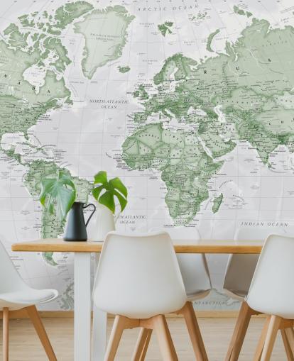 Light Green Wallpaper Mural