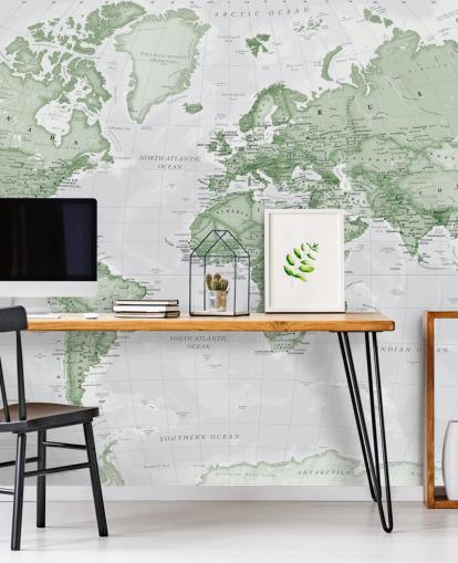 Light Green Wallpaper Mural Light Green Wallpaper Mural