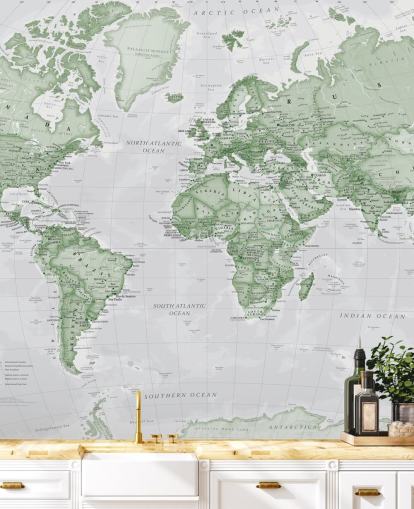 Light Green Wallpaper Mural Light Green Wallpaper Mural